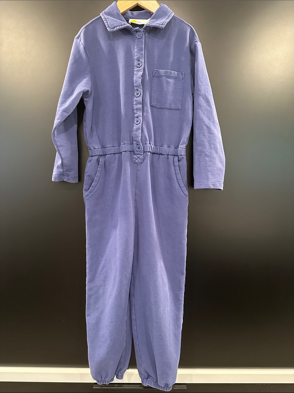 Boden Kids‎ Blue Cotton Jersey Long Sleeve Utility Jumpsuit 5-6Y 116cm